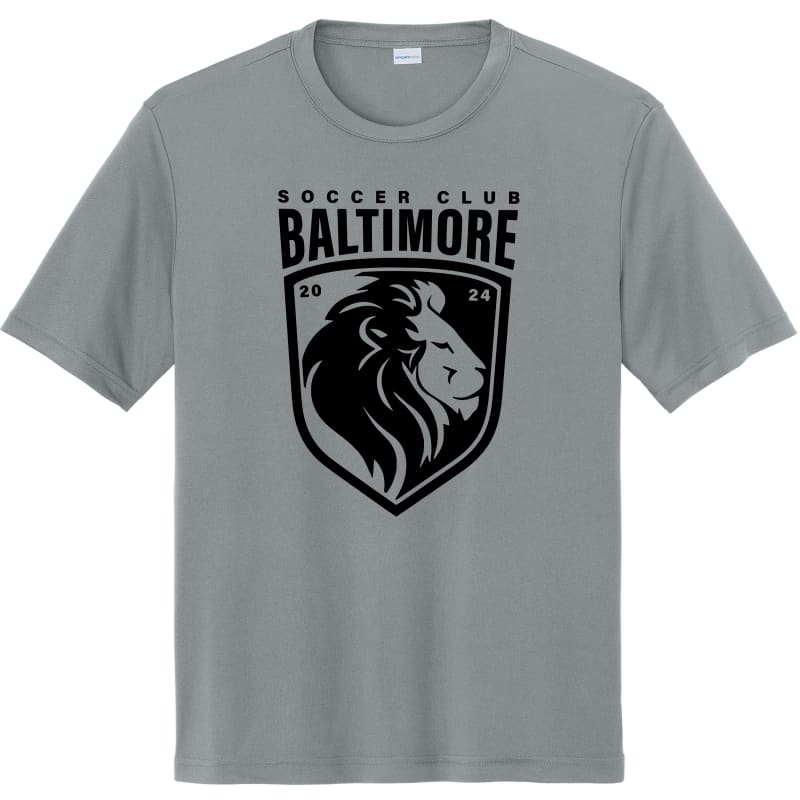 Baltimore Soccer Club Grey Competitor Tee – Lightweight
