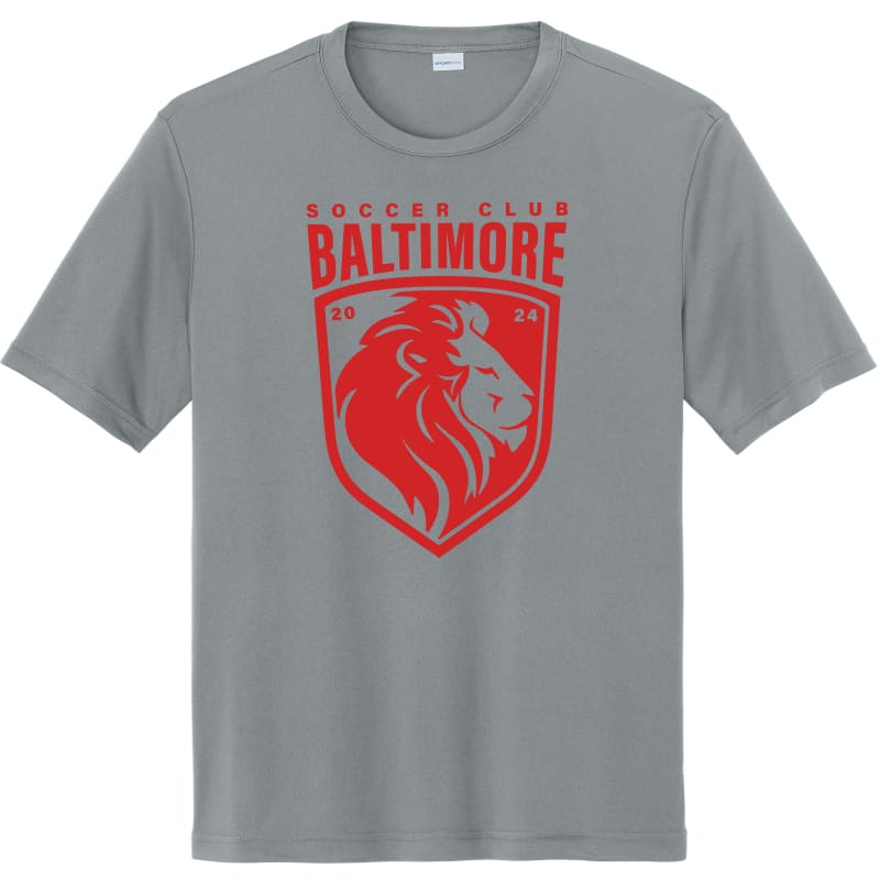 Baltimore Soccer Club Grey Competitor Tee – Lightweight