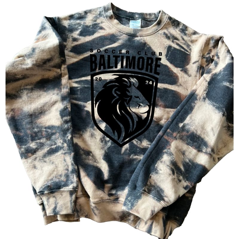 Baltimore Soccer Club Hand Scrunch Bleached Sweatshirt –