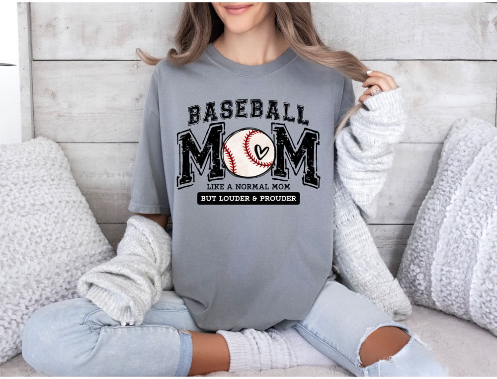 Baseball Mom Louder & Prouder - Clothing