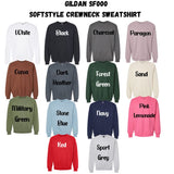 Basketball Mom Era Custom Name Crewneck - Sweatshirt