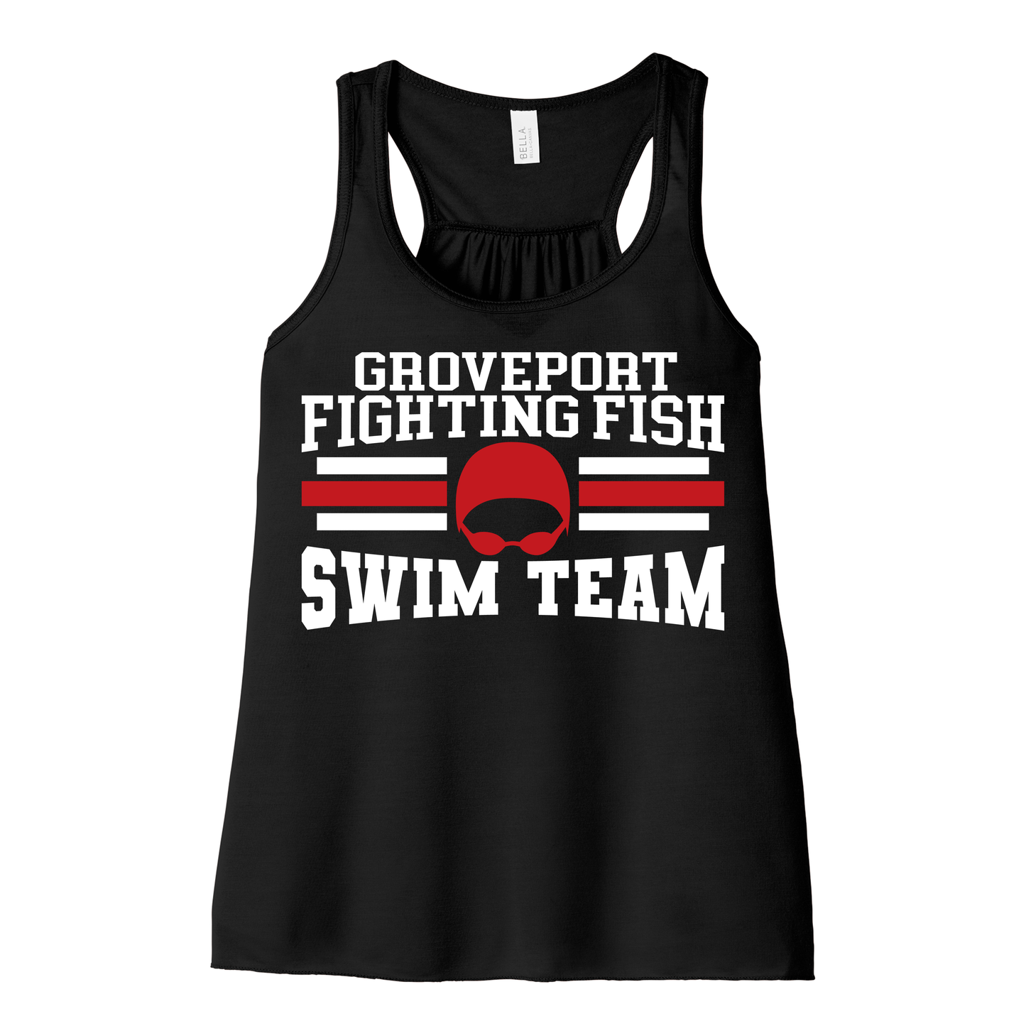 Groveport Fighting Fish Swim Team Racerback Tank Top – Ohio Swim Team Apparel for Swimmers & Fans