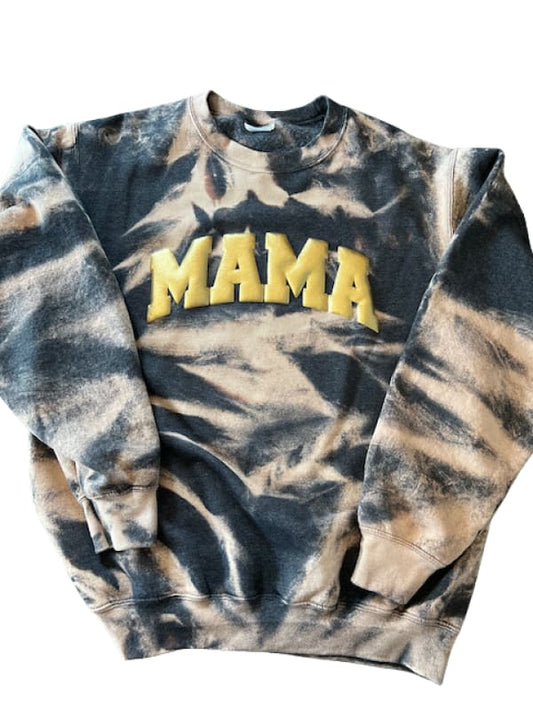 Bleached puff metallic mama crewneck - Small Clothing