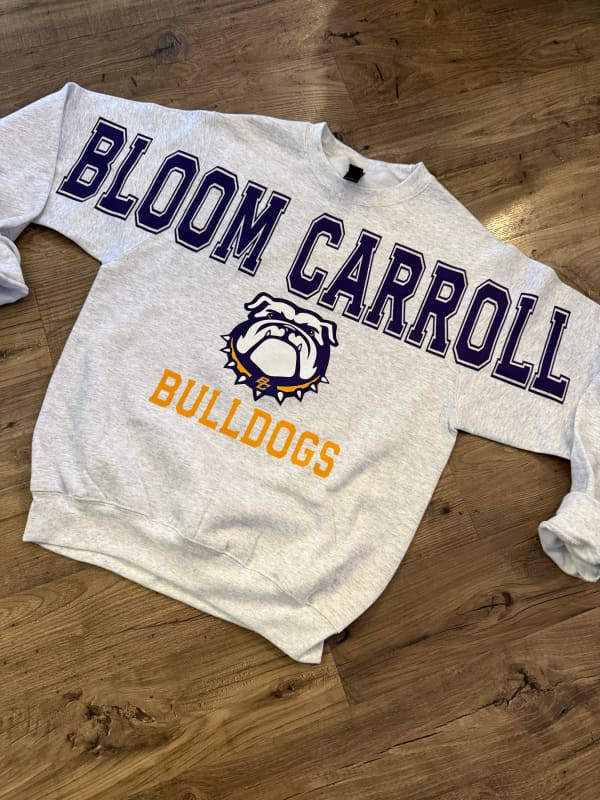 Bloom Carroll bulldogs Ash Sweatshirt