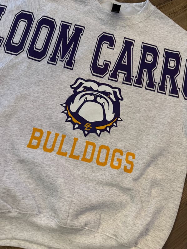 Bloom Carroll bulldogs Ash Sweatshirt