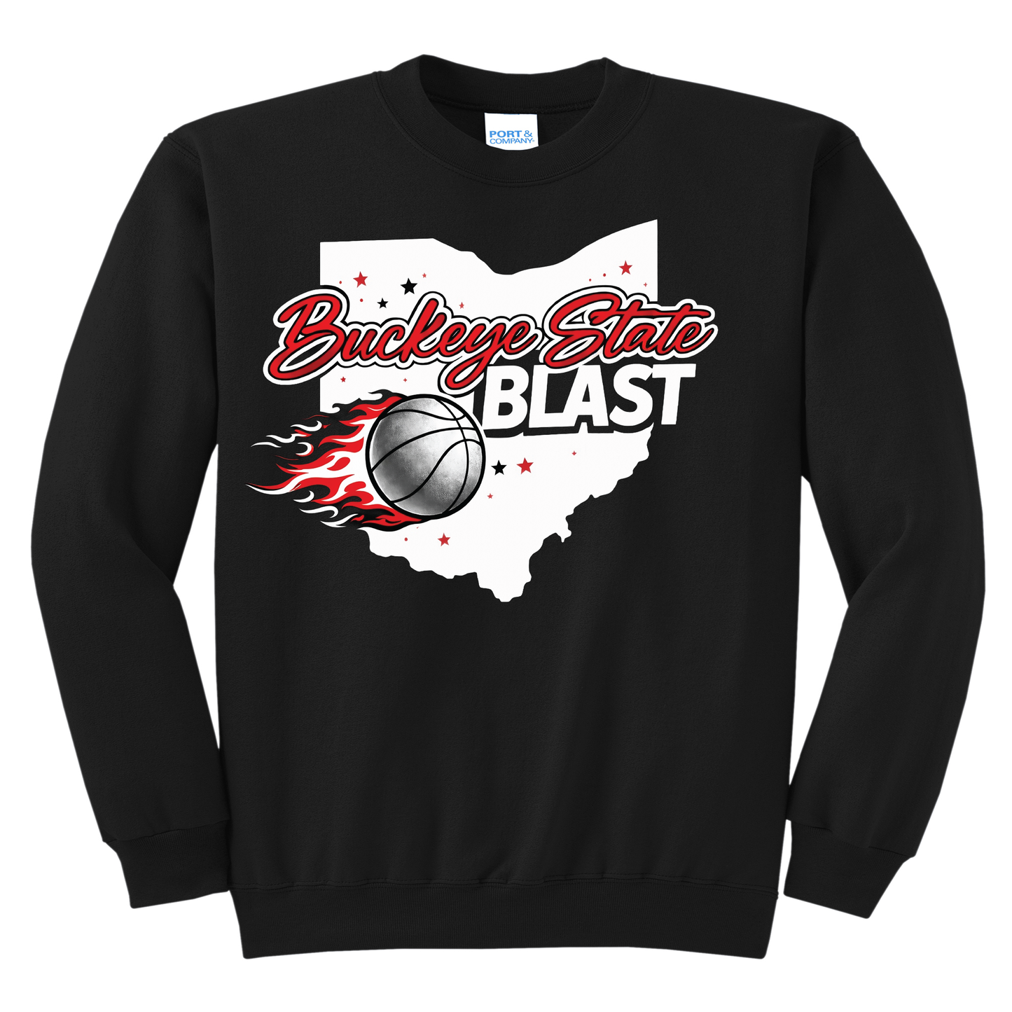 🔥 Buckeye Blast Basketball Sweatshirt – AAU Team Spirit Shirt (Youth & Adult Sizes)