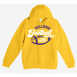 Bulldogs Football Custom Number Sweatshirt - Clothing