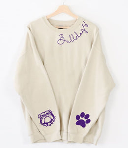 Bulldogs Neckline Crewneck Sweatshirt - Clothing