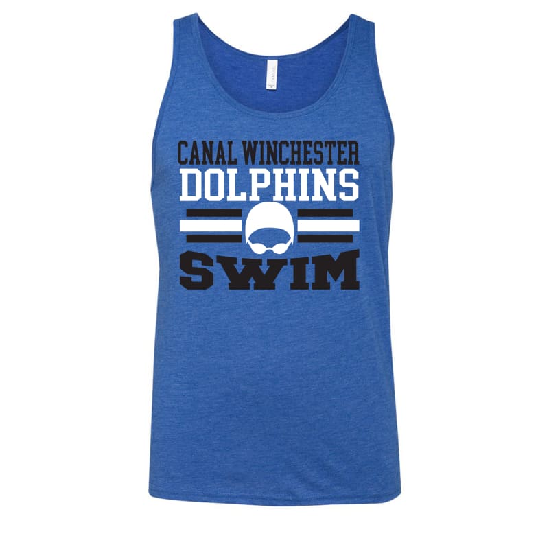 💥 Canal Winchester Dolphins SWIM Team Tank | Tri-Blend