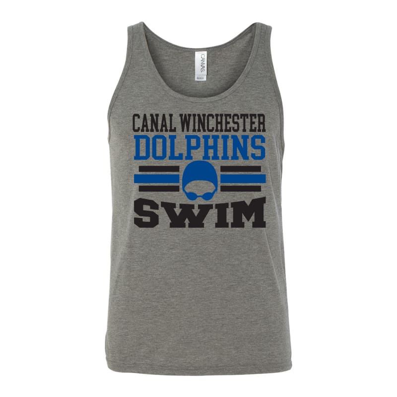 💥 Canal Winchester Dolphins SWIM Team Tank | Tri-Blend