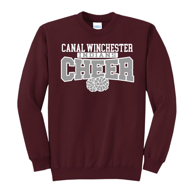 📣 Canal Winchester Indians Cheer “Pom Pair” Sweatshirt