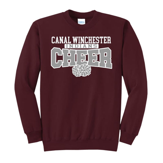 📣 Canal Winchester Indians Cheer “Pom Pair” Sweatshirt