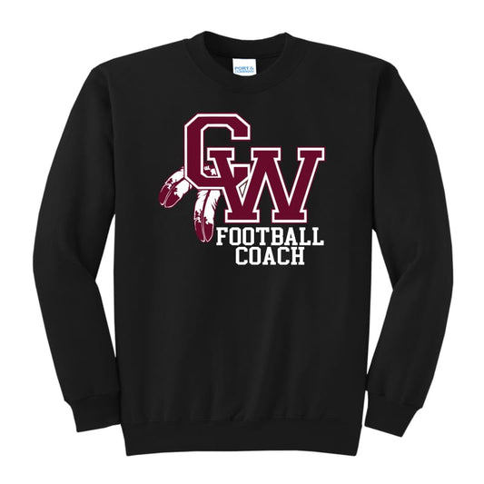 Canal Winchester Indians Football Coach Crewneck Sweatshirt