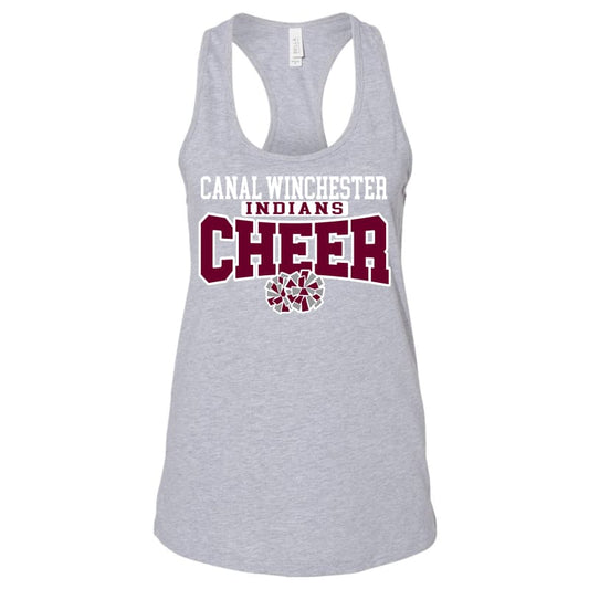 Canal Winchester Indians Racerback Cheer Tank – Super‑Soft