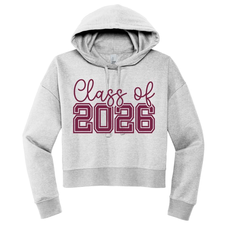 🧥 Class of 2026 Cropped Sweatshirt – Varsity Edition