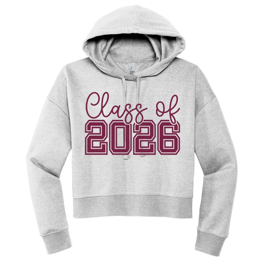 🧥 Class of 2026 Cropped Sweatshirt – Varsity Edition