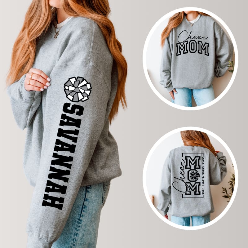 🖤 Custom Name Cheer Mom Sweatshirt – Pickerington Panthers