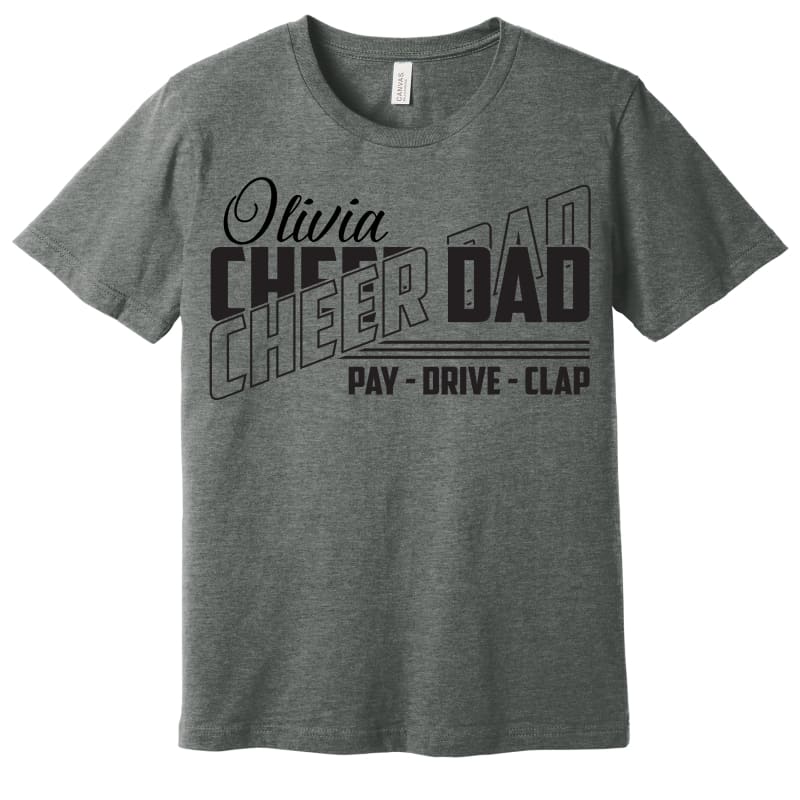 Custom Panthers Cheer Dad Tee – Pay Drive Clap - Small