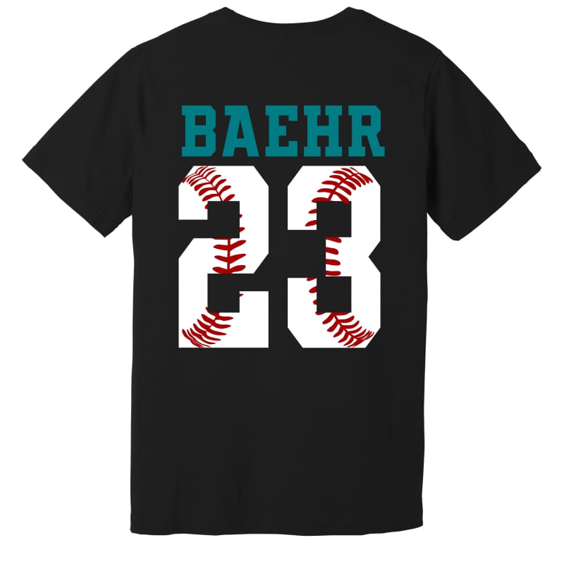 Custom Sharks Baseball Tee – Personalized Name & Number