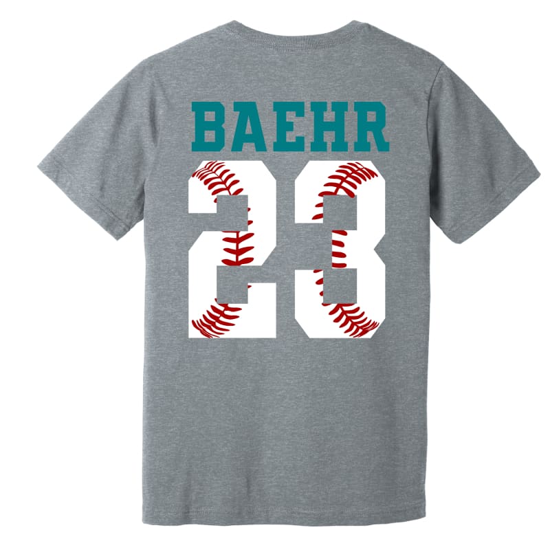 Custom Sharks Baseball Tee – Personalized Name & Number