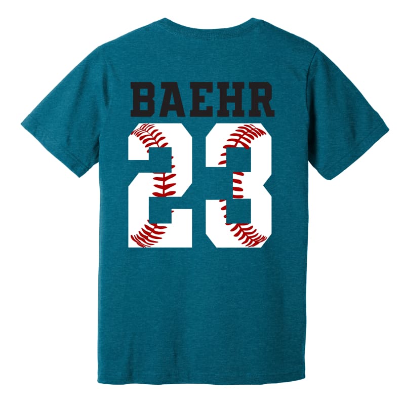 Custom Sharks Baseball Tee – Personalized Name & Number