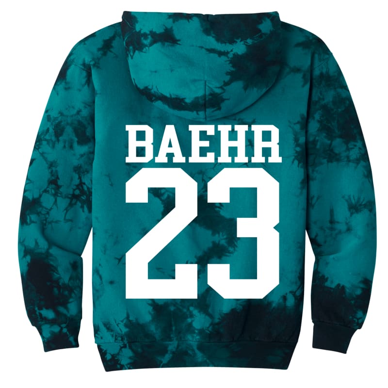 Custom Sharks Baseball Tie-Dye Hoodie - Clothing