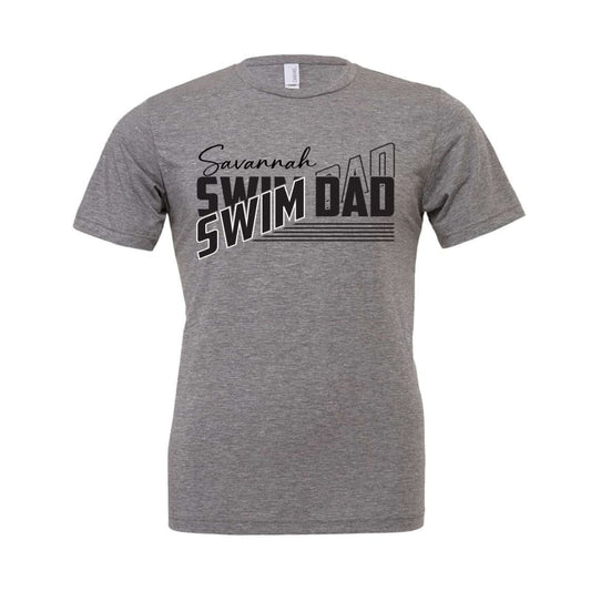 💪 Custom Swim Dad T-Shirt | Personalized Swim Team Support