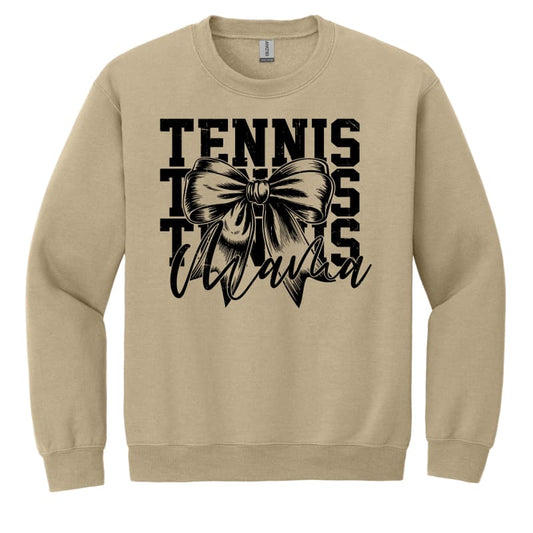 Custom Tennis Mama Crewneck Sweatshirt – Personalized