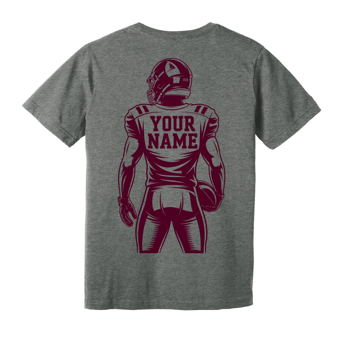 Custom Senior Football T-Shirt 2027 – Personalized Finish Strong Football Tee for Canal Winchester Indians Fans