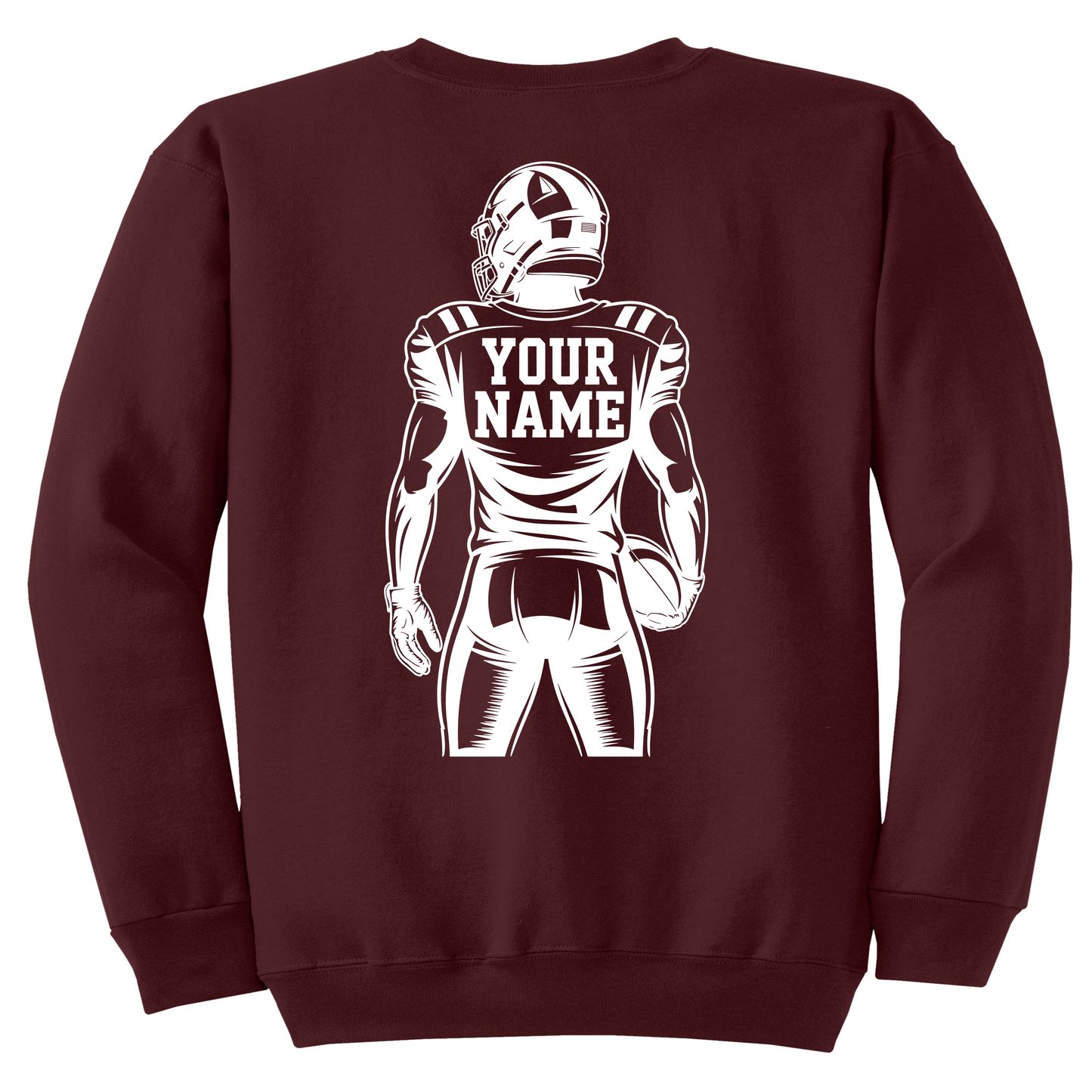 Custom Senior Football Sweatshirt 2027 – Senior Custom Finish Strong Crewneck for Football Mom Dad Grandma Grandpa Brother Sister