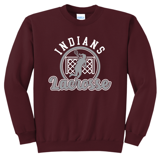 Canal Winchester Indians Girls Lacrosse Sweatshirt – Crewneck or Hoodie | Sizes S–3XL | Maroon, Black, Gray