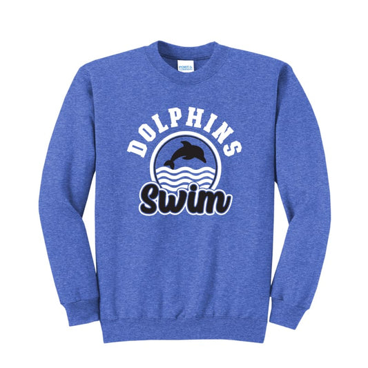 Dolphins Swim Team Crewneck - Clothing