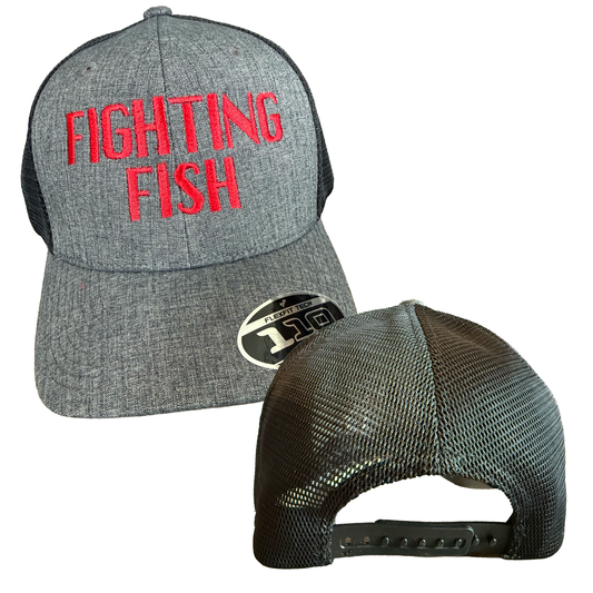 Groveport Fighting Fish Structured Trucker Hat – Embroidered Swim Team Snapback