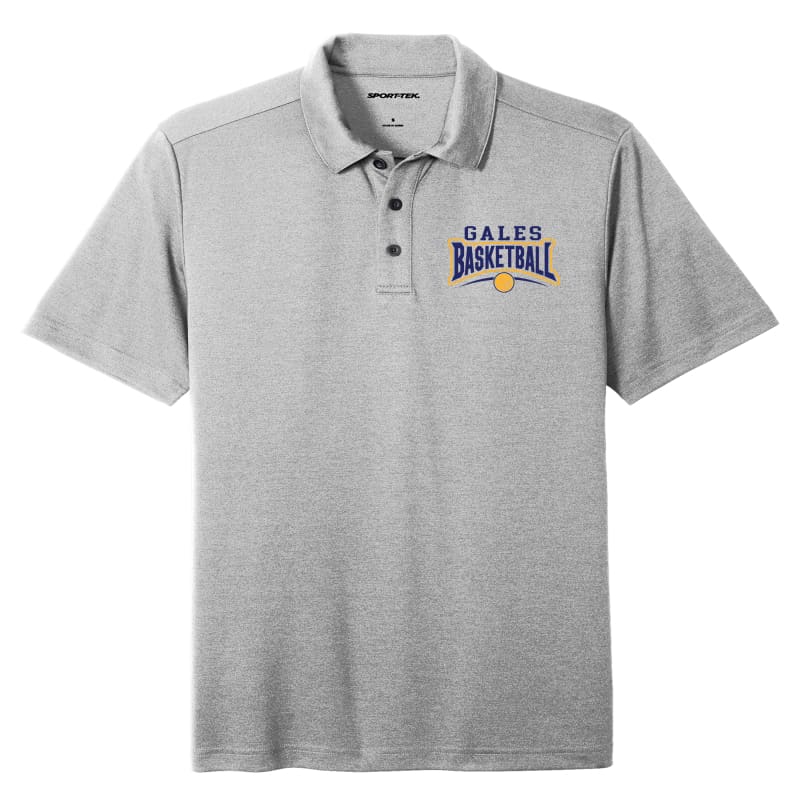Gales Basketball Moisture-Wicking Polo - Small / Grey