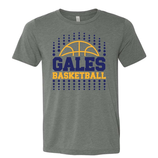 GALES Dots Navy Tee – Lancaster Gales Basketball Gear