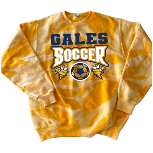 🔥 Gales Soccer Bleached Crewneck Sweatshirt – Mustard