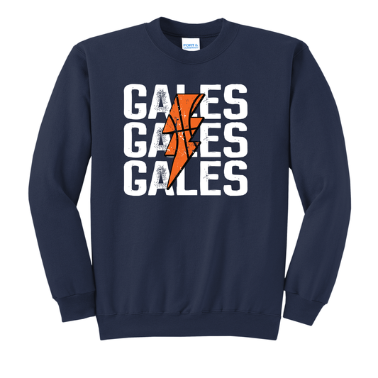 GALES Lightning Grey Crewneck Sweatshirt