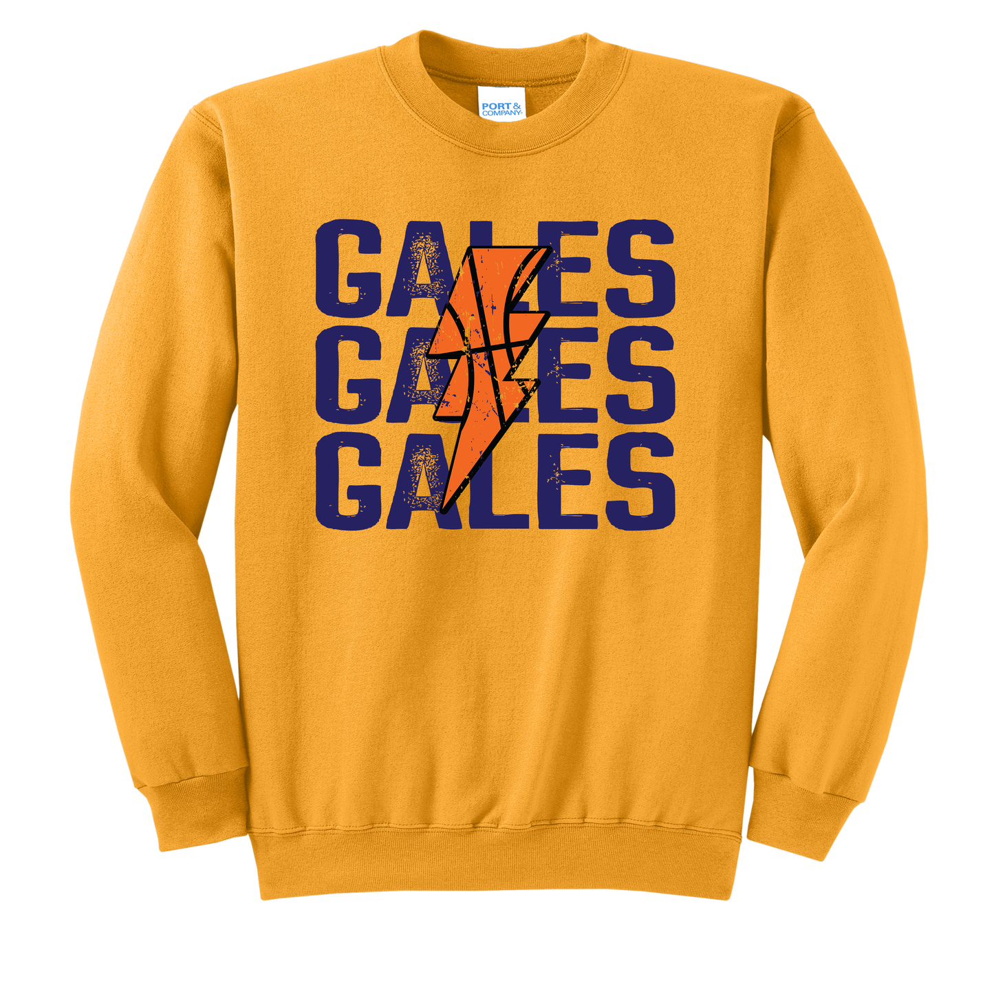 GALES Lightning Grey Crewneck Sweatshirt