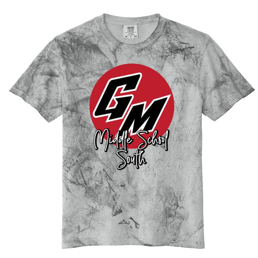 🖤 GM Black‑in‑Red Circle Blast Tee | Middle School South