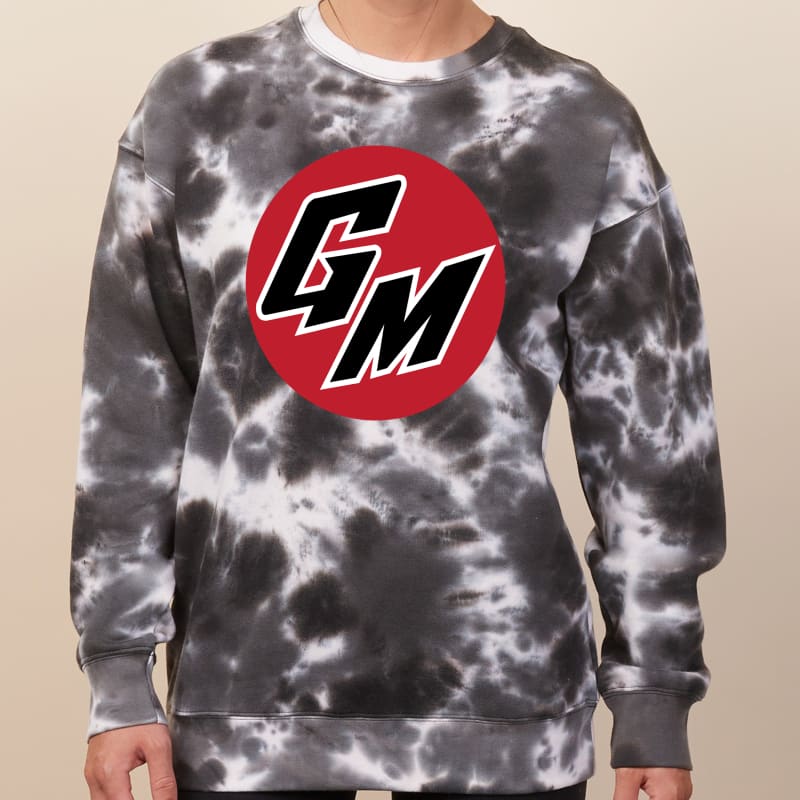 GM Tie Dye Sweatshirt - Small / Black - Clothing