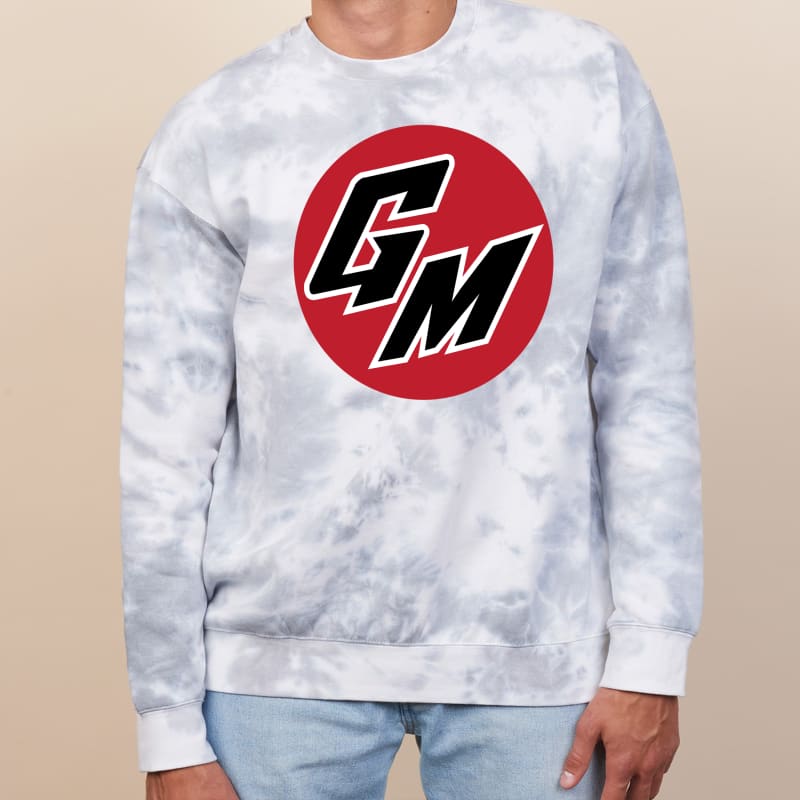 GM Tie Dye Sweatshirt - Small / Grey - Clothing