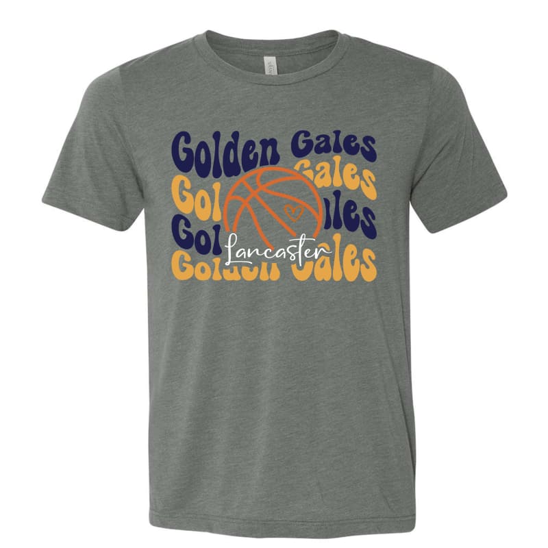 Golden Gales Retro Basketball Tee (Youth–Adult 3XL) - Small