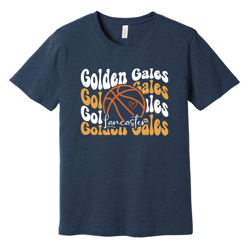 Golden Gales Retro Basketball Tee (Youth–Adult 3XL) - Small