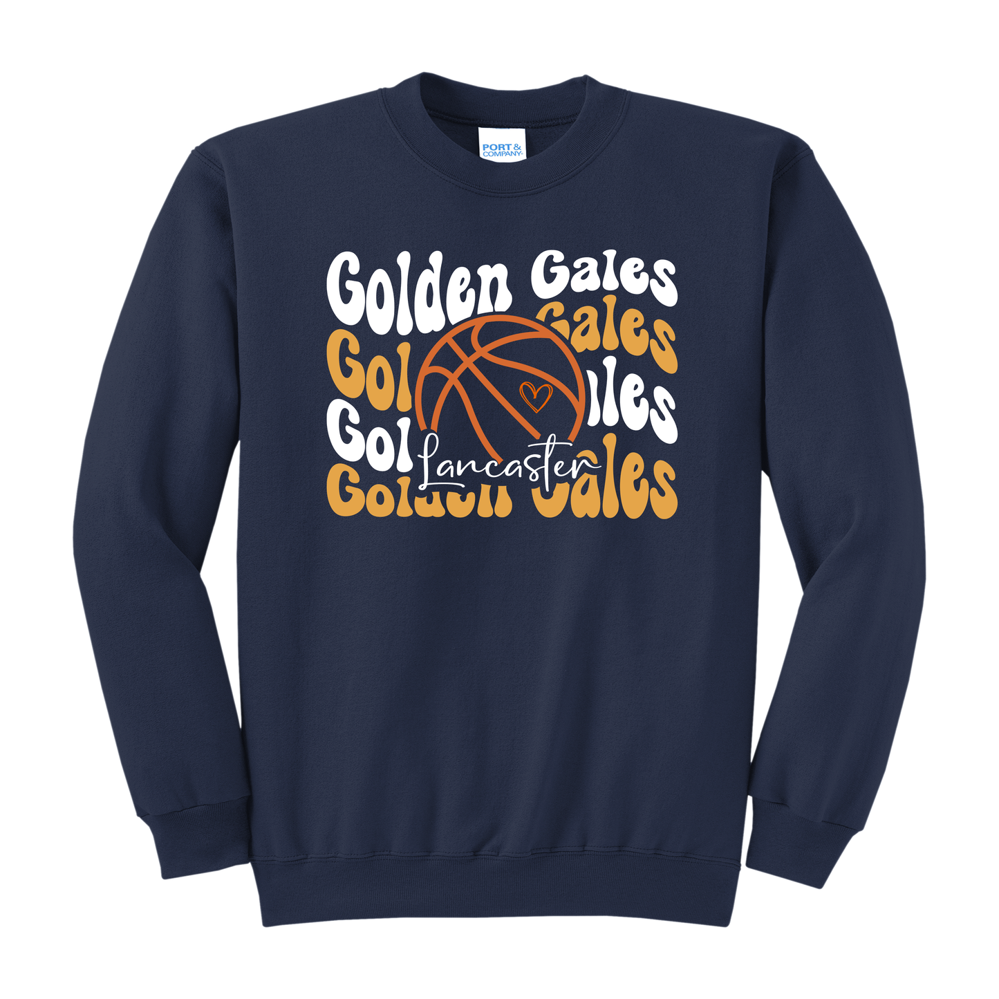 Golden Gales Retro Basketball Sweatshirt (Youth–Adult 3XL)