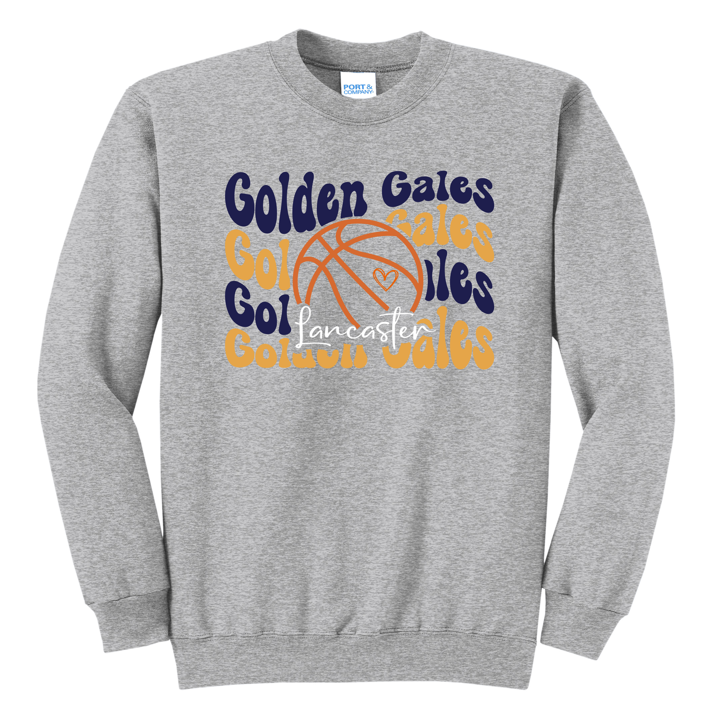 Golden Gales Retro Basketball Sweatshirt (Youth–Adult 3XL)