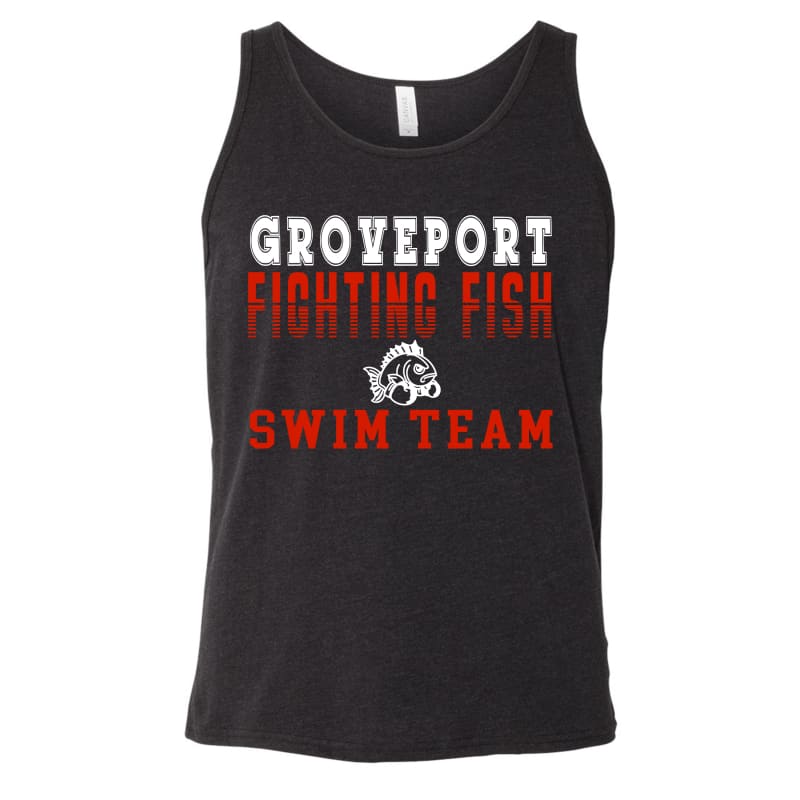 Groveport Fighting Fish Swimming Unisex Tank - Clothing