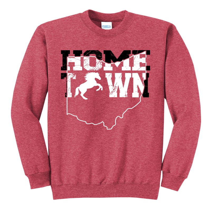Groveport “Home Town” Sweatshirt & Hoodie - Red / Small