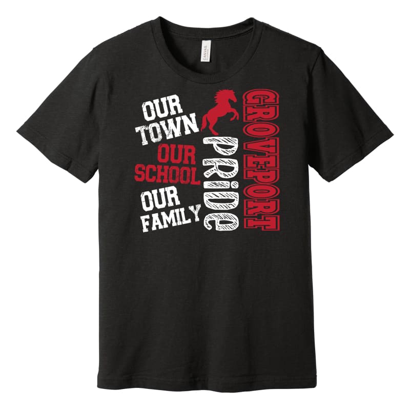 Groveport “Our Town Our School Our Family” Spirit Tee