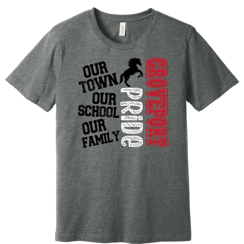 Groveport “Our Town Our School Our Family” Spirit Tee