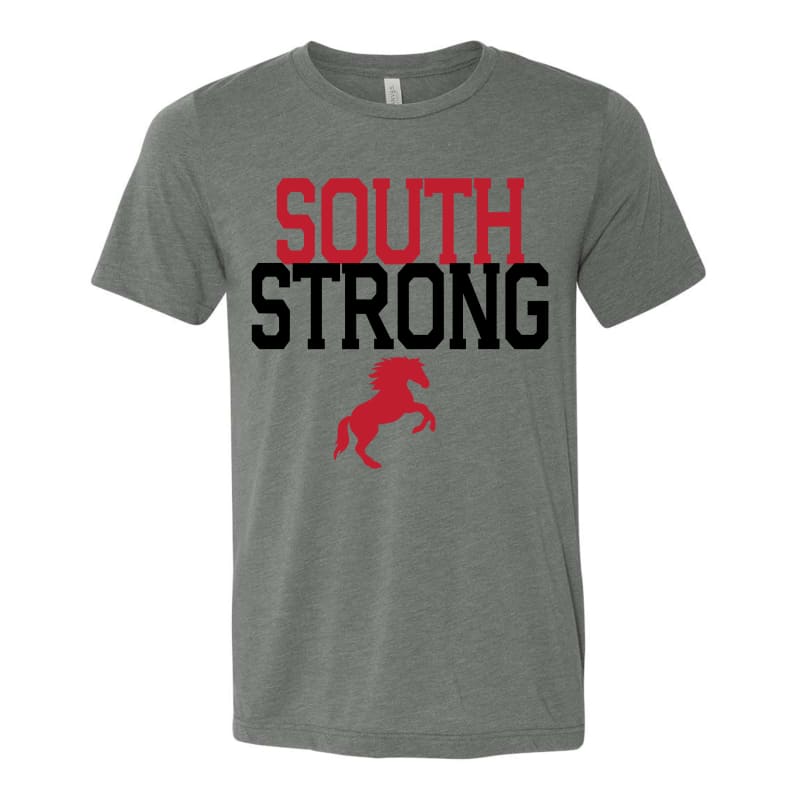 Groveport South Strong Spirit Tee - Youth Small / Grey